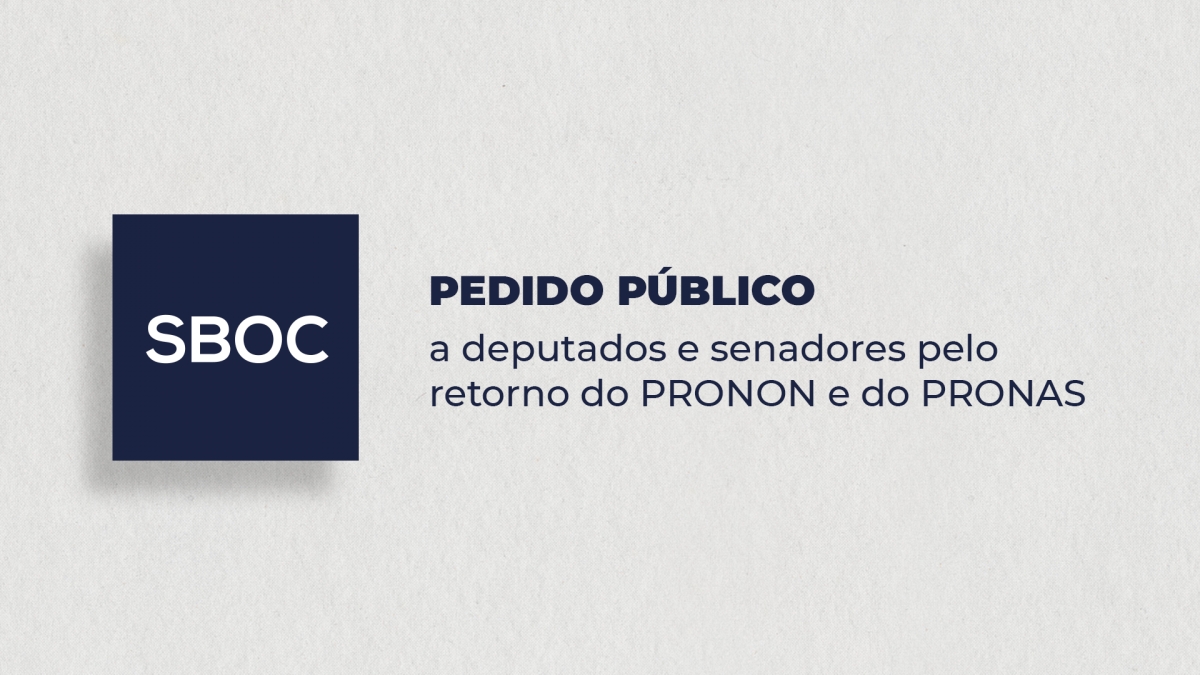 Pedido público a deputados e senadores pelo retorno do PRONON e do PRONAS