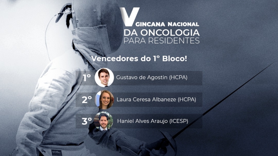 Conheça os vencedores do 1º Bloco da V Gincana da Oncologia para Residentes