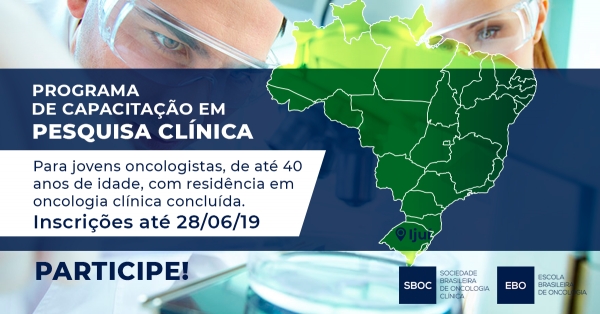 Jovens Oncologistas já podem se inscrever no Programa de Capacitação em Pesquisa Clínica da SBOC