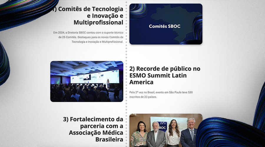 Confira linha do tempo com fatos e conquistas que marcaram a Gestão da SBOC em 2024